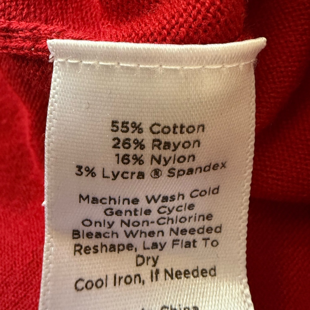 Talbots Red Knit Turtleneck Sweater - Picture 8 of 8